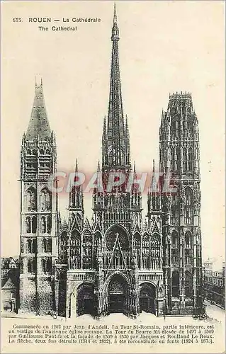 Cartes postales Rouen La Cathedrale