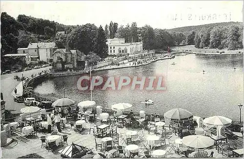 Moderne Karte Bagnoles de l'Orne Vue sur le Lac et le Casino