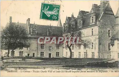 Ansichtskarte AK Amboise Le Chateau Facade Charles VIII et Louis XII