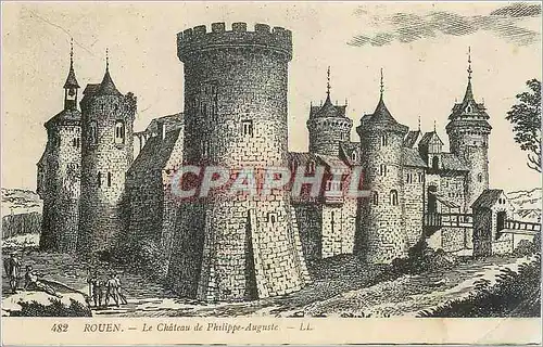 Cartes postales Rouen Le Chateau de Philippe Auguste