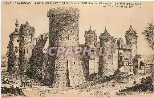 Cartes postales Rouen Tour ou Jeanne d'Arc