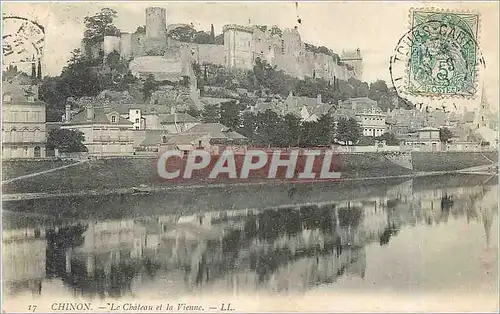 Cartes postales Chinon Le Chateau et la Vienne