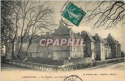 Cartes postales Carrouges Le Chateau vue d'Ensemble