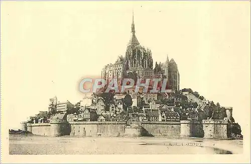 Ansichtskarte AK Abbaye du Mont Saint Michel Vue Generale Face Est