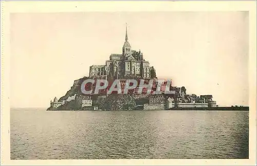 Cartes postales Abbaye du Mont Saint Michel Vue Generale Face Ouest