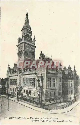 Cartes postales Dunkerque Ensemble de l'Hotel de Ville