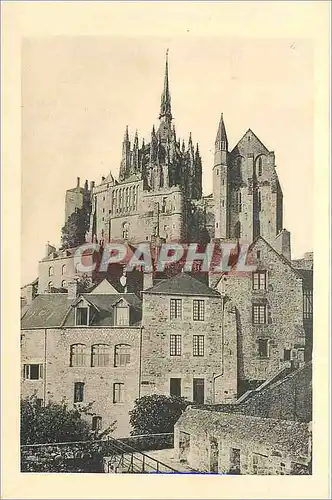 Ansichtskarte AK Abbaye du Mont Saint Michel Vue prise des Remparts