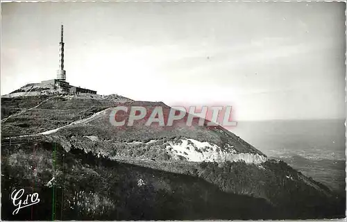 Moderne Karte Chaine des Monts Domes Sommet du Puy de Dome