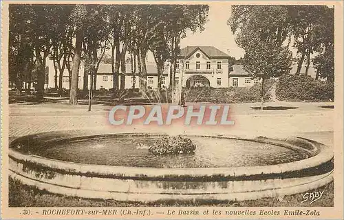 Ansichtskarte AK Rochefort sur Mer Ch Inf Le Bassin et les Nouvelles Ecoles Emile Zola