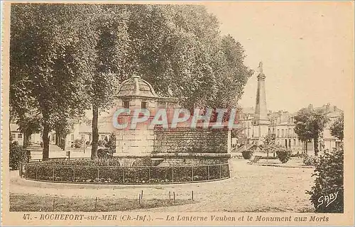 Cartes postales Rochefort sur Mer Ch Inf La Lanferne Vauban et le Monument aux Morts