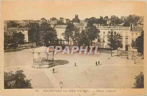 Ansichtskarte AK Rochefort sur Mer Ch Inf Place Colbert