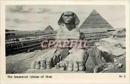 Cartes postales The Excavated Sphinx of Giza