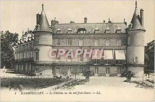 Ansichtskarte AK Rambouillet Le Chateau vu du cote Sud Ouest