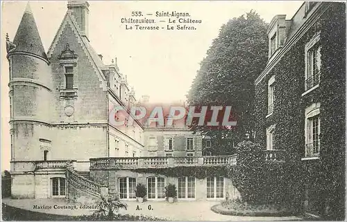 Cartes postales Saint Aignan Chateauvieux Le Chateau La Terrasse Le Safran