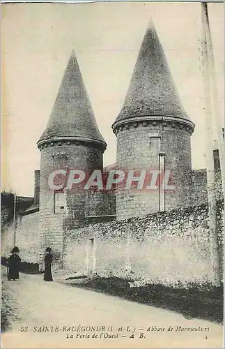 Cartes postales Sainte Radegonde Abbaye de Marmouturs La Porte de l'Ouest