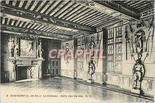 Cartes postales Cheverny L et Ch Le Chateau Salle des Gardes