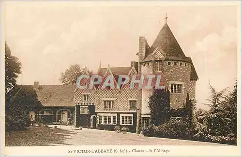 Ansichtskarte AK St Victor d'Abbaye S Inf Chateau de l'Abbaye