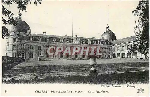 Ansichtskarte AK Chateau de Valencay Indre Cour interieure