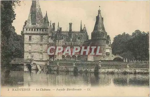 Cartes postales Maintenon Le Chateau Facade Meridionale