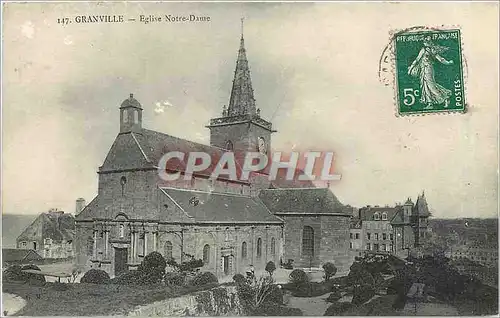 Ansichtskarte AK Granville Eglise Notre Dame