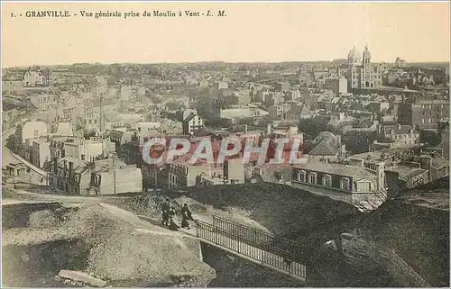 Cartes postales Granville Vue generale prise du Moulin