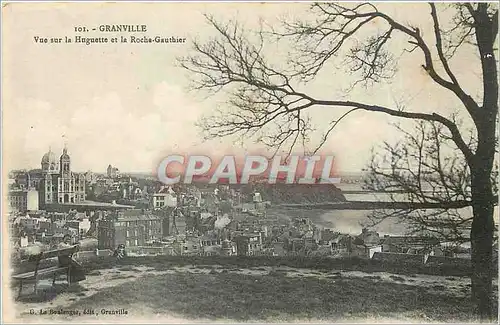 Ansichtskarte AK Granville Vue sur la Huguette et la Roche Gauthier