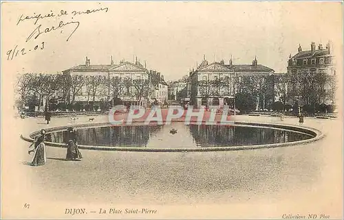 Ansichtskarte AK Dijon La Place Saint Pierre