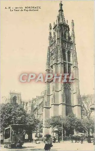 Cartes postales Bordeaux La Tour de Pey Berland Tramway