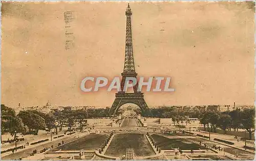 Cartes postales Paris La Tour Eiffel vu du palais