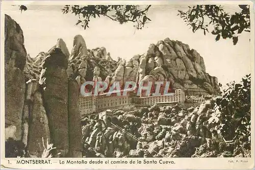 Cartes postales Montserrat La Montana desde el camino de la Santa Cueva