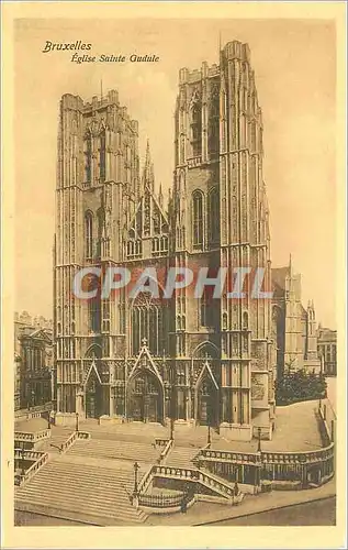 Cartes postales Bruxelles Eglise Sainte Gudule