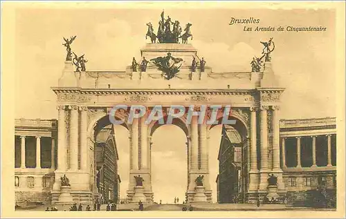 Cartes postales Bruxelles Les Arcades du Cinquantenaire