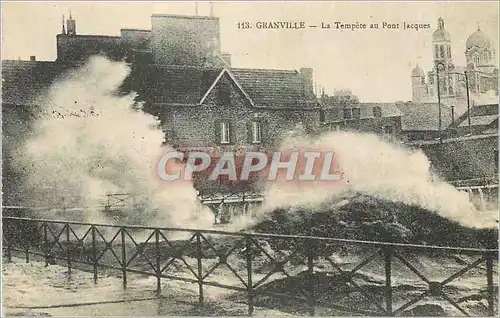 Cartes postales Granville La Tempete au Pont Jacques