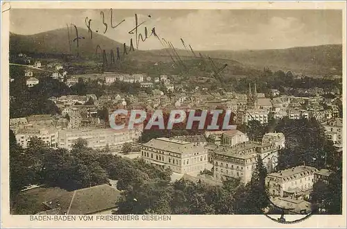 Cartes postales Baden Baden vom Friesenberg Gesehen