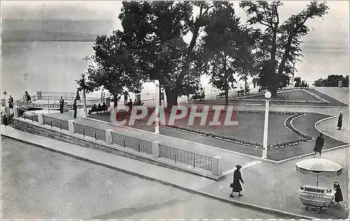 Moderne Karte Thonon les Bains Haute Savoie La Place du Chateau et le Lac Leman