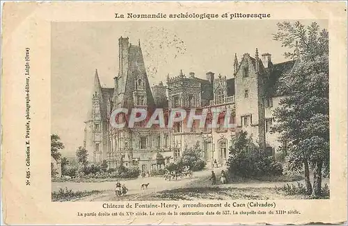 Ansichtskarte AK Chateau de Fontaine Henry arrondissement de Caen Calvados