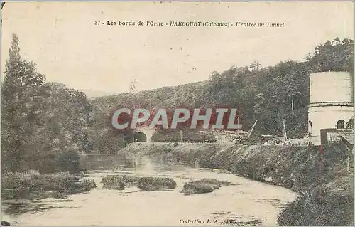 Cartes postales Les bords de l'Orne Harcourt Calvados L'Entree du Tunnel