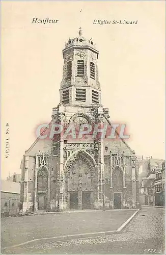 Ansichtskarte AK Honfleur L'Eglise St Leonard