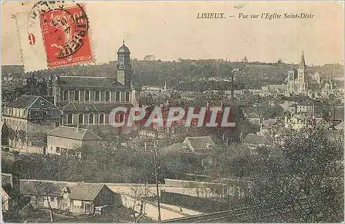 Ansichtskarte AK Lisieux Vue sur l'Eglise Saint Desir