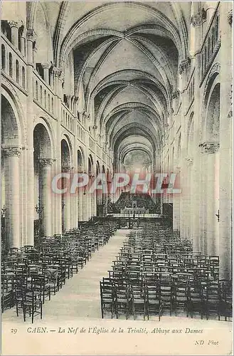 Cartes postales Caen La Nef de l'Eglise de la Trinite Abbaye aux Dames