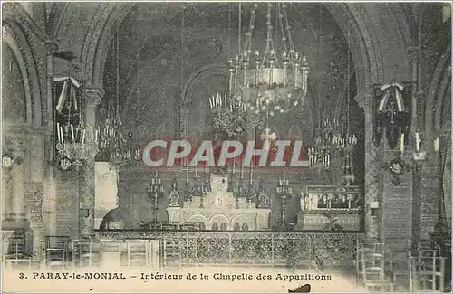 Ansichtskarte AK Paray le Monial Interieur de la Chapelle des Apparitions