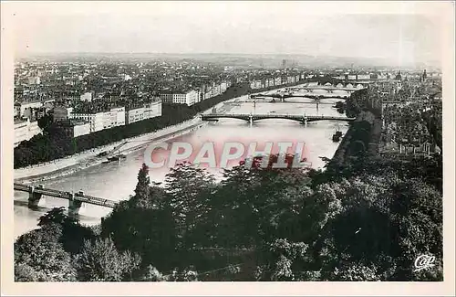 Cartes postales Lyon Le Cours du Rhone Ponts St Cliar Morand du College Lafayette