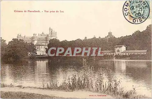 Ansichtskarte AK Chateau de Pierrefonds Vue prise du Lac