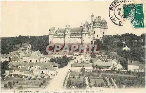 Cartes postales Pierrefonde Vue generale Cote Sud Ouest du Chateau