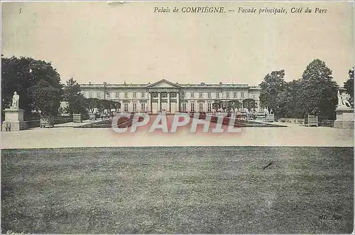 Cartes postales Palais de Compiegne Facade principale Cote du Parc