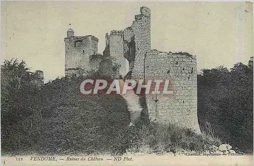 Ansichtskarte AK Vendome Ruines du Chateau