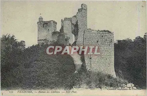 Cartes postales Vendome Ruines du Chateau