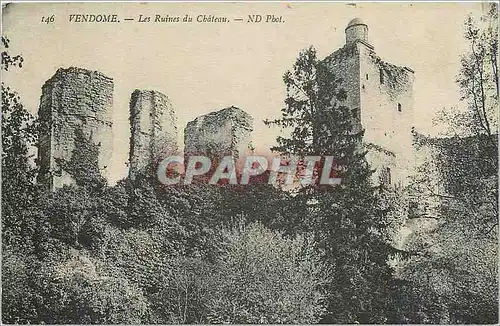 Ansichtskarte AK Vendome Les Ruines du Chateau