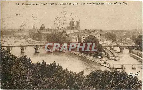 Ansichtskarte AK Paris Le Pont Neuf et l'Ile de la Cite