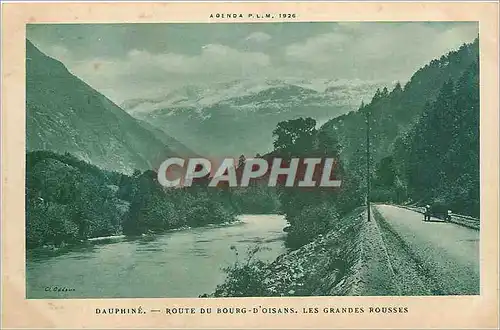 Cartes postales Dauphine Route du Bourg d'Oisans Les Grandes Rousses